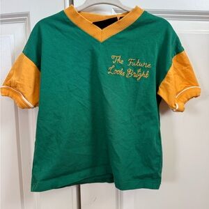 Mini Rodini Green and Orange Kids Tee